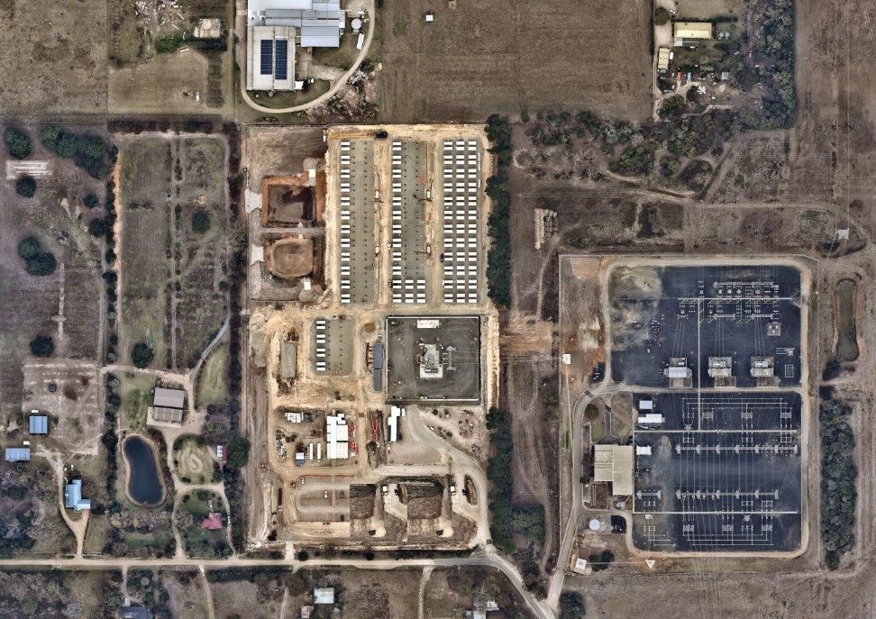 Mornington BESS site under construction